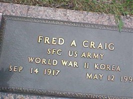 Sgt Fred A. Craig Sgt Fred A. Craig