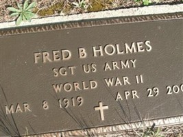 Sgt Fred B. Holmes