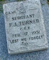 Sgt Frederick James Turner