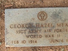 Sgt George Hazel Means Sgt George Hazel Means