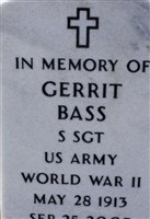 Sgt Gerrit Bass Sgt Gerrit Bass