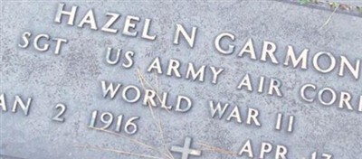 Sgt Hazel Nile Garmon Sgt Hazel Nile Garmon