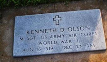 Sgt Kenneth D. Olson