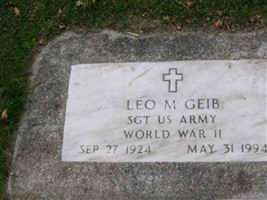 Sgt Leo M Geib