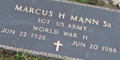 Sgt Marcus H, Mann, Sr Sgt Marcus H, Mann, Sr