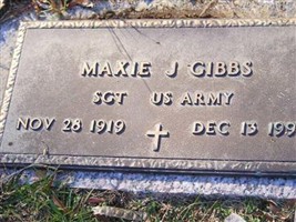 Sgt Maxie J Gibbs Sgt Maxie J Gibbs