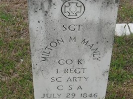 Sgt Milton M Manly