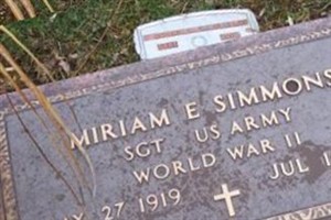 Sgt Miriam E Simmons Sgt Miriam E Simmons