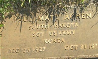 Sgt Paul Matt Achen