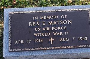 Sgt Rex E. Matson Sgt Rex E. Matson
