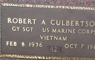 Sgt Robert A Culbertson