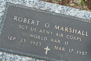 Sgt Robert O Marshall Sgt Robert O Marshall