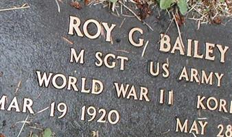 Sgt Roy G Bailey