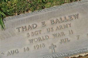 Sgt Thad E. Ballew Sgt Thad E. Ballew