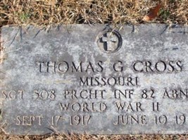 Sgt Thomas G. Cross Sgt Thomas G. Cross