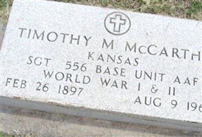 Sgt Timothy M. McCarthy