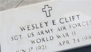 Sgt Wesley E. Clift