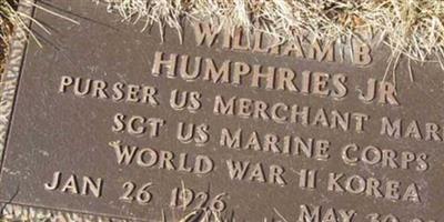 Sgt William Brooker Humphries, Jr