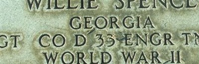 Sgt Willie Spence