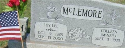Sharlett 'Colleen' McNeil McLemore Sharlett 'Colleen' McNeil McLemore