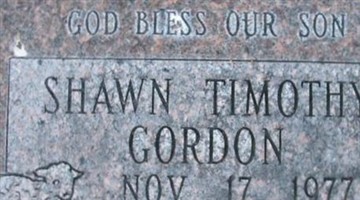 Shawn Timothy Gordon Shawn Timothy Gordon