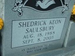 Shedrick Keon Saulsbury Shedrick Keon Saulsbury