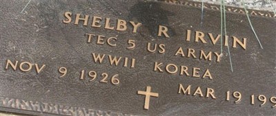Shelby R. Irvin Shelby R. Irvin