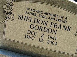 Sheldon Frank Gordon Sheldon Frank Gordon