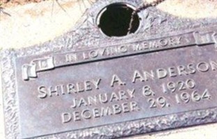 Shirley Amanda Setzer Anderson Shirley Amanda Setzer Anderson