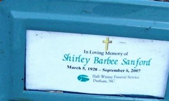 Shirley Barbee Sanford