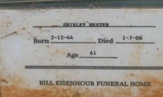 Shirley C. Hester Shirley C. Hester