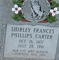 Shirley Frances Phillips Carter Shirley Frances Phillips Carter