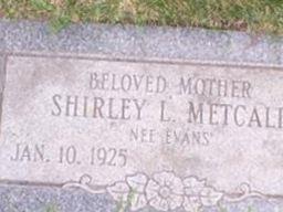 Shirley L Evans Metcalf