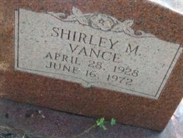 Shirley M Vance