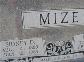 Sidney D Mize Sidney D Mize