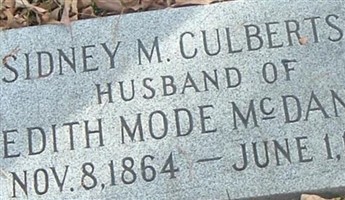 Sidney M Culbertson