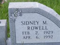 Sidney M. Rowell Sidney M. Rowell