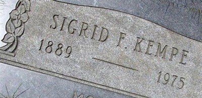 Sigrid F Kempe Sigrid F Kempe