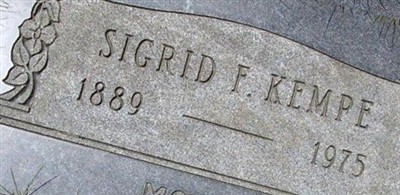 Sigrid F Kempe