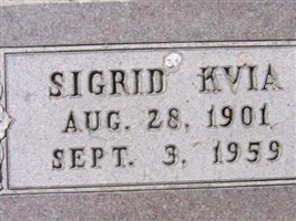 Sigrid Kvia Sigrid Kvia