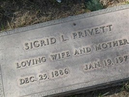 Sigrid L. Privett Sigrid L. Privett