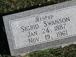 Sigrid Swanson Sigrid Swanson