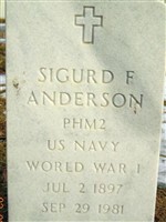 Sigurd F Anderson Sigurd F Anderson