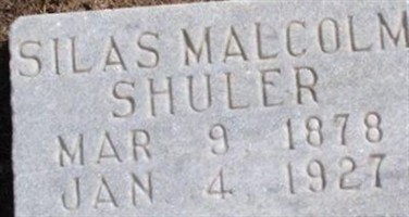 Silas Malcolm Shuler Silas Malcolm Shuler