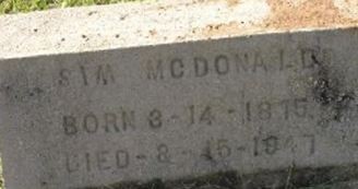 Sim McDonald Sim McDonald