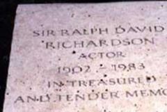 Sir Ralph David Richardson Sir Ralph David Richardson
