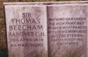 Sir Thomas Beecham,, Bart Sir Thomas Beecham,, Bart
