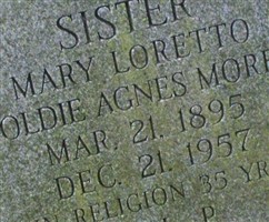 Sister Goldie Agnes "Mary Loretto" Morey