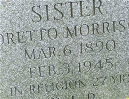 Sister Loretto Morrison Sister Loretto Morrison