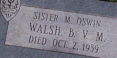 SISTER M Oswin Walsh